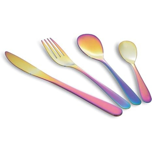 Vente en gros, usine de super qualité, couverts de mariage de haute qualité, ensemble de couverts noirs en acier inoxydable pour restaurant et hôtel - Product Image 4