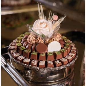 Exclusive Quality Silver Finish Metal Chocolate Bowl Unique Design Round Chocolate Bowl <b>Sweets</b> Dessert Holder For Hotel Supplies - Product Image 4
