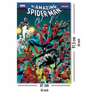 Affiche moderne Spider-Man, collage Marvel pour décoration murale - Product Image 2