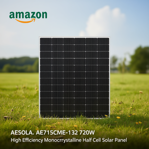 Panneau solaire monocristallin demi-cellule haute efficacité AESOLAR AE715CME-132 720W - Product Image 3