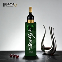 Sacs en papier pour bouteilles de vin avec logo personnalisé Huamao, sacs cadeaux en papier kraft avec poignées pour l'emballage et la vente au détail du vin