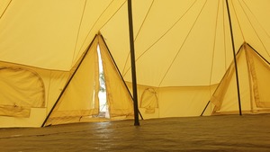 Usine directement luxe glamping toile coton empereur tente 4 saisons toile tente pour camping avec cuisinière Jack tente respirante - Product Image 6