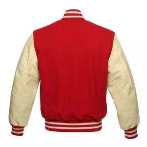 เสื้อแจ็กเก็ตสำหรับผู้ชายเสื้อเบสบอลผ้าซาตินสไตล์เลตเตอร์แมน OEM ODM ขายส่งสตรีทแวร์แฟชั่นวิทยาลัย - Product Image 5