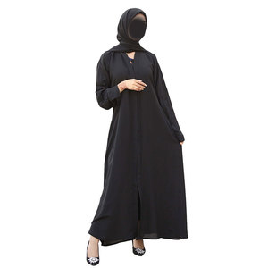 Islamic Muslim Casual Polyester Breathable <b>Abaya</b> for Women-Latest Fashion Design OEM Service Floor Length Long Sleeves Loose Fit - Product Image 6