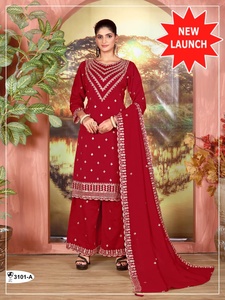 Vichitra lourd de bonne qualité avec broderie Costume Salwar Femme Fabricant et fournisseur de mode au prix de gros - Product Image 2