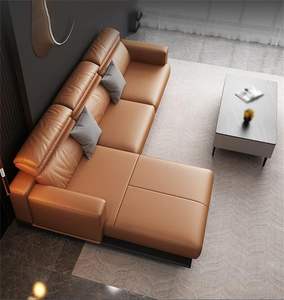 Leather and Fabric Home Furniture Set for Living Room and Bedroom Includes Sofa Bed Dining <b>Chairs</b> - Product Image 3