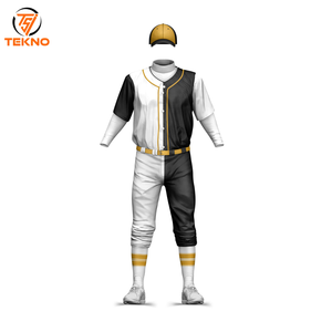 Servicio OEM Ropa deportiva Diseño personalizado Tamaño Uniforme de béisbol Nuevo modelo Precio de fábrica Poliéster Uniforme de béisbol con logotipo personalizado - Product Image 1