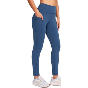 Multi-Color Summer All Season High Waist Breathable Anti-Bacterial Ladies Casual Fleece <b>Lined</b> Seamless <b>Leggings</b> Print Logo Women - Product Image 4