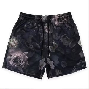 OEM Custom 5 Inch Inseam Gym Basketball Mesh Shorts New Design Double <b>Layer</b> Cotton Spandex Sublimated Blank Solid Pattern - Product Image 1