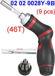 123MML ไขควงแม่เหล็กจับปืนพก swrivel 9ชิ้นกับที่ยึดบิตพิเศษ1ชิ้นผู้ผลิต OEM OTM ไต้หวัน - Product Image 2