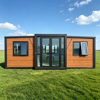 Maison conteneur extensible de 40 pieds à assemblage rapide et mobile, moderne et polyvalente, pour école, atelier, bureau, villa, maison, entrepôt