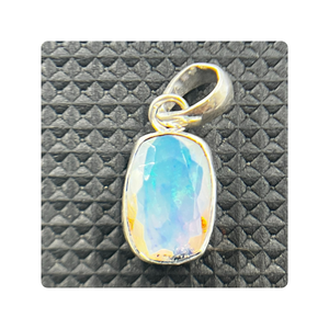 Elegant 92.5 Sterling Silver <b>Opal</b> Symphony Pendant <b>Earrings</b> Ethiopian <b>Opal</b> Cut Stone Cute Wedding Gifts for Parties - Product Image 1