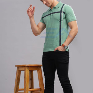 Camiseta de Manga Corta para Hombre, Tejido de Punto Sólido, Transpirable, de Alta Calidad, Estilo Nuevo, Hecho en Pakistán - Product Image 5