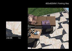 กระเบื้องเซรามิคพอร์ซเลนแบบชนบทกระเบื้องเซรามิกสีเหลืองอบ400ขนาด400ชิ้น - Product Image 4