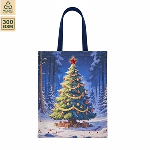 300 GSM Laminated Cotton Canvas <b>Shopping</b> <b>Tote</b> <b>Bag</b> for Retail <b>Shopping</b> Travel Daily Carry Custom Print Bulk Supply OEM Exporter - Product Image 2