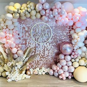 Mur scintillant à paillettes carrées de couleur or rose mat <span class=keywords><strong>et</strong></span> flirty thème fête <span class=keywords><strong>anniversaire</strong></span> gâteau magnifique décoration oh wow photomaton - Product Image 5
