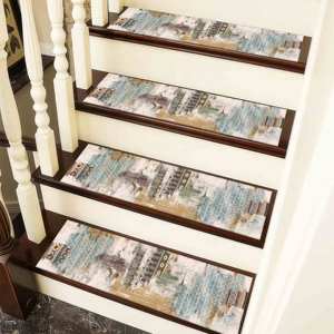 Tapis imprimé à motifs ethniques, lavable en machine, tapis d'entrée doux, cadeau, tapis de passage - Product Image 5