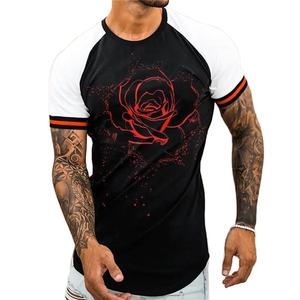 Haute qualité t-shirts coton peigné été t-shirts motif hommes et femmes à manches courtes T-Shirts lâche femmes hauts - Product Image 6