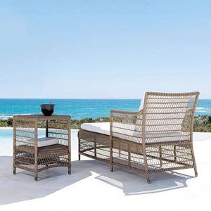Sofá Beige Francés EAME-S, Sillón Lounge, Juego de Sofás de 7 Plazas, Plástico, Ratán Natural, Sofá Seccional para Jardín Exterior, Patio, Aluminio - Product Image 4
