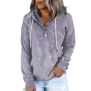 Sweats à capuche brodés pour femmes Sweat à capuche taille pull pour femmes Prix de gros bon marché Service OEM avec personnalisation - Product Image 4