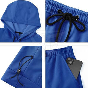 ชุดเสื้อฮู้ดลำลองสำหรับผู้ชายขนาดพลัสไซส์ชุดแฟชั่นฤดูหนาวดีไซน์ล่าสุด - Product Image 5