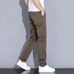 2025 New Men's <b>High</b> Quality Casual Autumn Cotton Eco-Friendly Sweatpants Straight Slim <b>Elastic</b> Mid <b>Waist</b> Jogger <b>Trousers</b> - Product Image 4