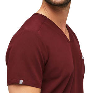 Conjuntos de uniformes de Enfermería de satén de ajuste personalizado, ropa de trabajo de manga corta, uniforme médico de hospital para hombres y mujeres - Product Image 5