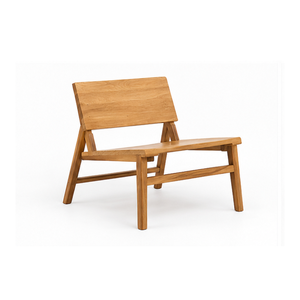 Silla de Jardín de Madera de Teca Sólida, Muebles Modernos de Madera para Patio, Terraza, Hotel, Resort, Villa y Balcón - Product Image 1