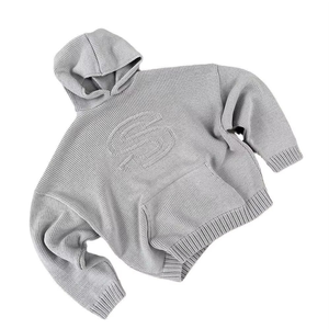 Sudadera informal Y2K Retro American Hip-Hop para mujer, Sudadera con capucha de punto con letras S para invierno, moda de otoño holgada - Product Image 1