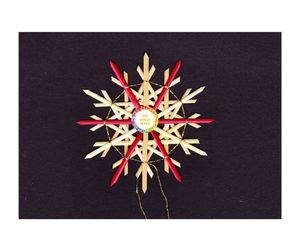 Nuevo diseño 2025 Copo de nieve de bambú hecho a mano más barato Copo de nieve de bambú hecho a mano de Vietnam, decoración navideña elegante - Product Image 1