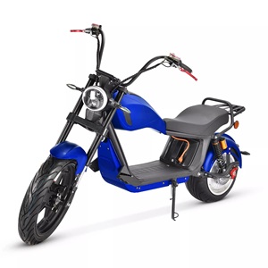 Blue <b>Electric</b> City Bike Scooter 60 V 2000 W Rear Hub Motor Single Speed Fat Tire Adult Commuter <b>Waterproof</b> New Long Range - Product Image 1
