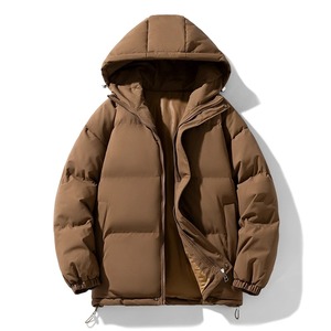 Legible espesar Parkas hombres Casual sólido invierno chaquetas hombre suelto con capucha abrigos de invierno hombre - Product Image 4