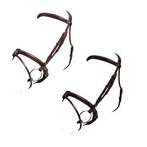 Hot Multi-Color Flash Brida Cuero genuino Caballo Snaffle PVC Western Ecuestrian Brida de tamaño completo en negro/marrón - Product Image 2