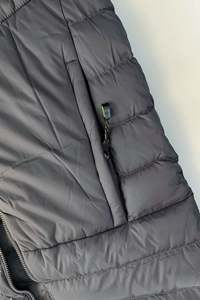 แจ็กเก็ตขนเป็ดคอปกตั้งสำหรับผู้ชายสไตล์ลำลองสำหรับฤดูหนาวเนื้อผ้าทอและออกแบบโลโก้ด้านหน้า - Product Image 2