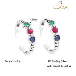 Compre Anillos de Plata de Ley 925 Pura en Línea para Mujer, para Compromiso y Boda, con Diamante o Circonita - Product Image 4