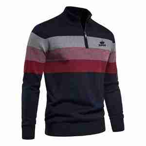Sudadera de cuello redondo de lana para hombre, diseño hecho en Pakistán, manga larga, 100% algodón, sudaderas térmicas transpirables para hombre - Product Image 2