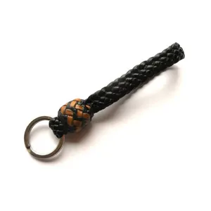 Da Keychain sang trọng tay bện PU Leather Tết 8 sợi Indiana Jones phong cách Keychain bán buôn