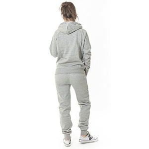 Vente chaude Personnalisé Dames Jogging 2 Pièces Ensemble Lourd GSM Survêtements Vintage Décoration Solide Motif Femmes Survêtement pour Filles - Product Image 2