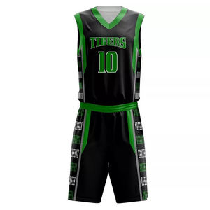 Vente en gros de maillots de basket-ball de haute qualité vêtements d'entraînement uniformes réversibles respirants personnalisés pour adultes ensembles d'été - Product Image 2