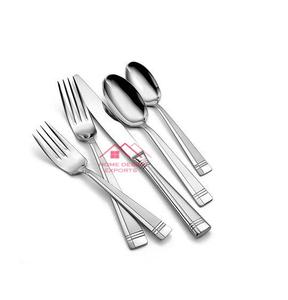 Ensemble d'argenterie en acier inoxydable de haute qualité ensembles de couverts portables ensemble de couverts de mariage pour vaisselle réutilisable - Product Image 4