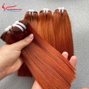COLOR CALIENTE: extensión de cabello humano liso con colores ombre, gran venta de hasta 30 $ por kilogramo de fábrica - Product Image 6