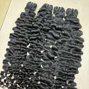 Extensiones de trama doble de máquina de onda profunda de lujo Natural vietnamita de la mejor calidad al por mayor Remy virgen sin procesar crudo - Product Image 3