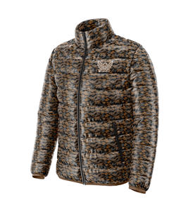 Chaqueta de lona acolchada para hombre, impermeable, transpirable, con cremallera frontal, logotipo personalizado, alta calidad - Product Image 1