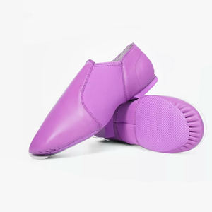 Botas de Jazz clásicas personalizadas Zapatos de baile de suela dividida de cuero de vaca genuino Botas de baile de Jazz suaves y cómodas - Product Image 1