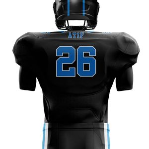 Uniforme de fútbol americano de alta calidad para hombres, camiseta y pantalones de equipo personalizados, Kit de ropa deportiva duradera transpirable de sarga - Product Image 3