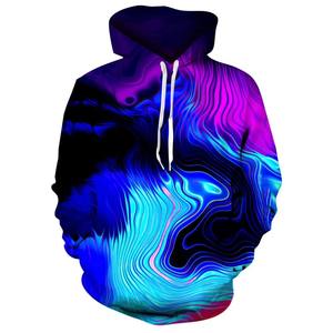 Moda Rainbow Graffiti Impresión digital Cremallera Regular Fit Sudaderas con capucha de invierno Hombre Mujer Y2k Sudaderas de moda Ropa para niños - Product Image 2