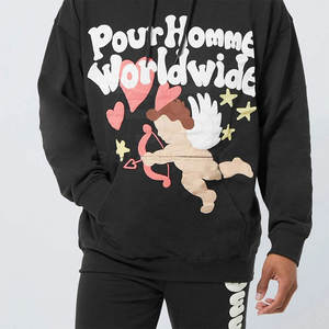 Fabricación profesional nuevo estilo Puff impresión sudaderas al por mayor de alta calidad Puff impresión sudaderas con capucha - Product Image 4