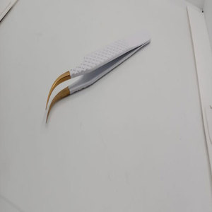 Custom Volume Stainless Steel Eyelash Extension <b>Applicator</b> Tweezers Pointed Tip Private <b>Label</b> for Eyebrow & Eyelash - Product Image 6