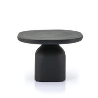 Dernière table basse en aluminium pour bureau à domicile Finition noire mate Table centrale carrée à faible hauteur pour le salon et la chambre à coucher