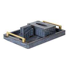 Pure Handmade Best Design Leather Serving Tray with Stand Single Piece with Unique Quality & Customized at Very <b>Low</b> Cost - Product Image 3